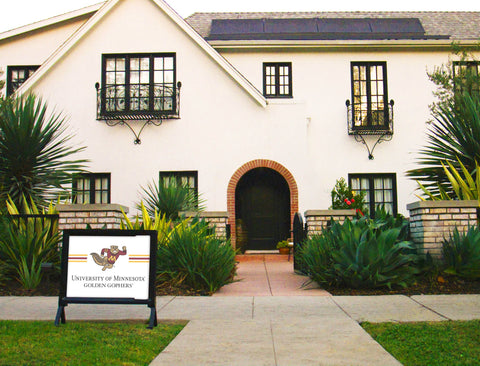 Minnesota Golden Gophers Stripes White Yardsy Sign