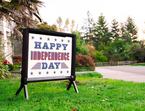 Happy Independence Day Yardsy Sign