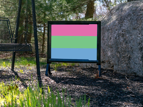 Polysexual Pride Flag Yardsy Sign