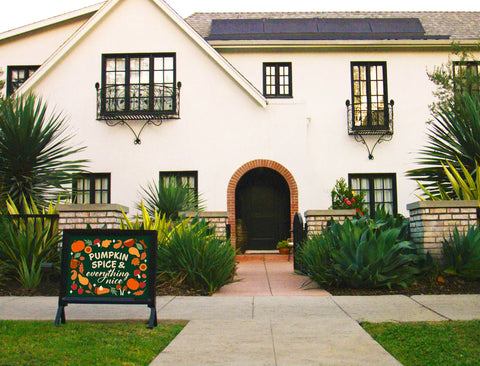 Pumpkin Spice & Everything Nice Yardsy Sign