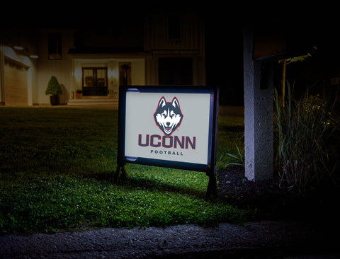 UConn Huskies Football Yardsy Sign