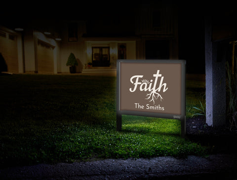 Faith Roots Custom Yardsy Sign