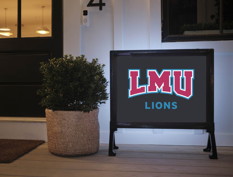 LMU Lions Mark Black Yardsy Sign