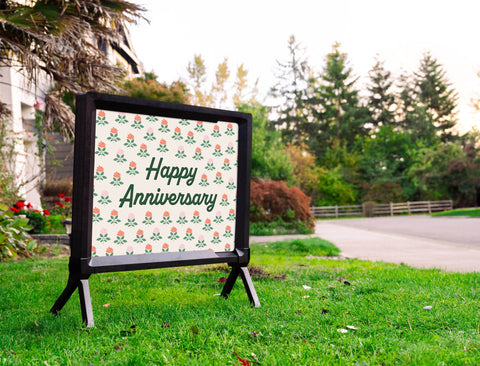Happy Anniversary Yardsy Sign