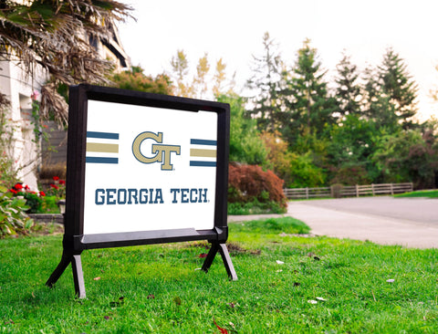 Georgia Tech GT Stripes White Yardsy Sign