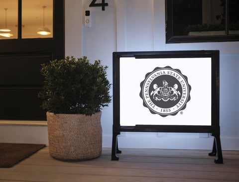Penn State University Seal White Yardsy Sign