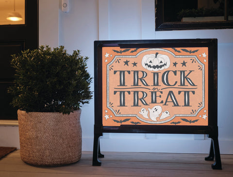 Trick Or Treat Halloween Classic Yardsy Sign