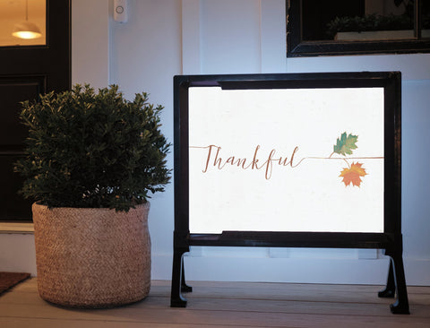 Thankful Simple Fall Yardsy Sign