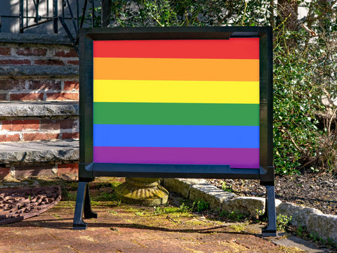 Pride 6 Striped LGBTQ Pride Flag Yardsy Sign