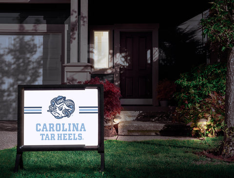 North Carolina Tar Heels White Yardsy Sign