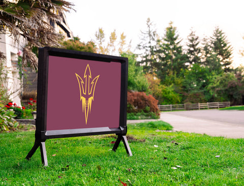 Arizona State Trident Maroon Yardsy Sign