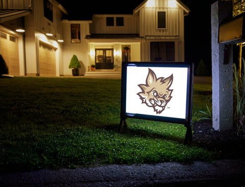 Texas State Boko Mascot White Yardsy Sign