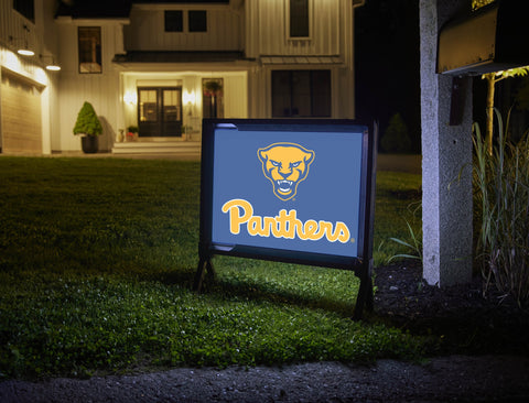 Pittsburgh Pitt Panthers Game Royal Yardsy Sign