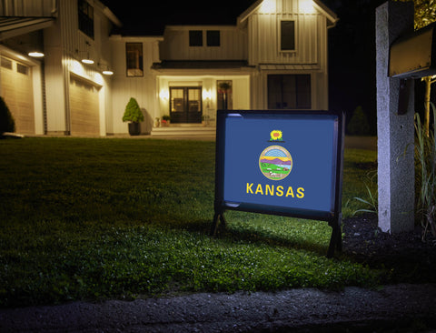 Kansas State Flag Yardsy Sign