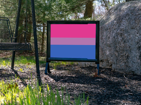 Bisexual Pride Flag Yardsy Sign
