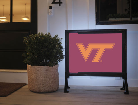 Virginia Tech VT Athletics Mark Maroon Yardsy Sign