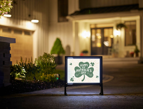 St. Patrick's Day Shamrock Yardsy Sign