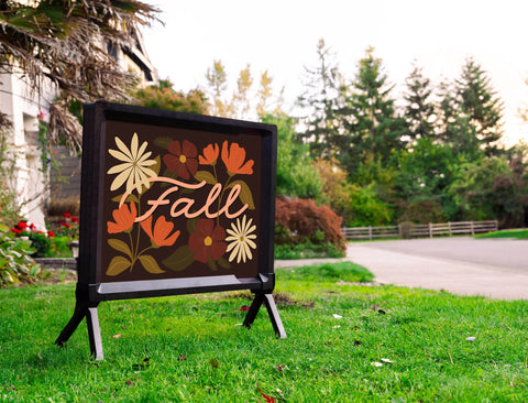 Fall Flowers Yardsy Sign
