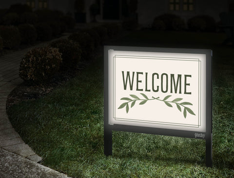 Eucalyptus Crest Welcome Yardsy Sign