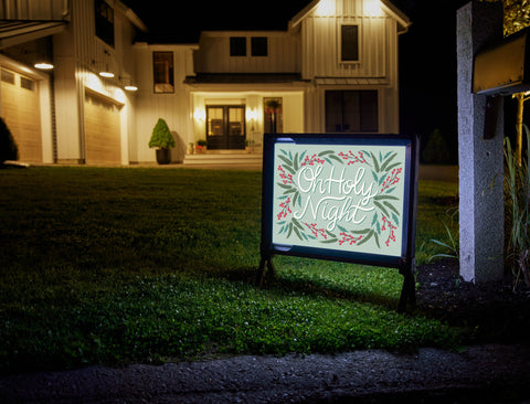 Oh Holy Night Yardsy Sign