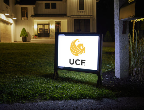 UCF Institutional Mark White Yardsy Sign