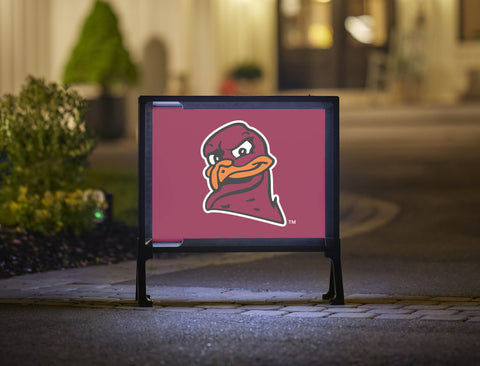 Virginia Tech Hokies Bird Mascot Maroon Yardsy Sign