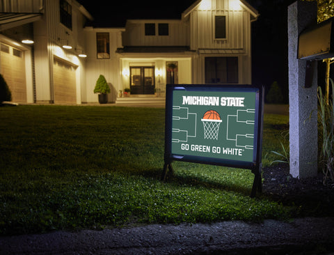 Michigan State Basketball Yardsy Sign