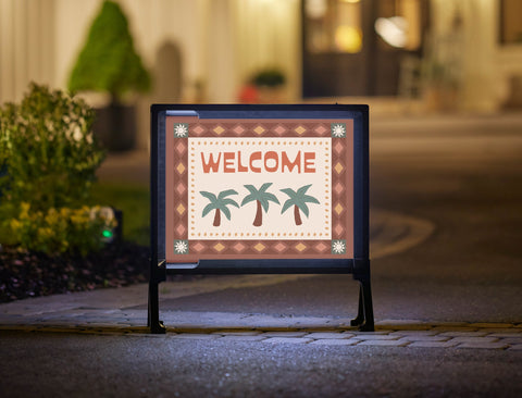 Boho Welcome Yardsy Sign