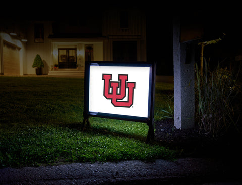 University of Utah Simple White Yardsy Sign