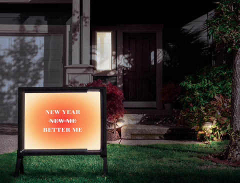 New Year New Better Me Yardsy Sign
