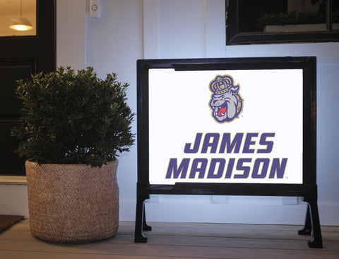 James Madison Duke Dog White Yardsy Sign