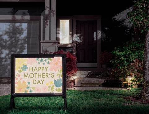 Happy Mother's Day Watercolor Floral Yardsy Sign