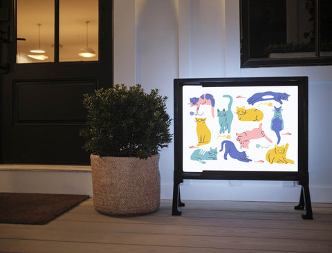 Purrfect Cats Yardsy Sign