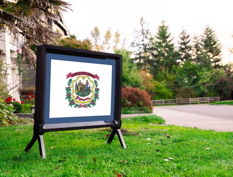West Virginia State Flag Yardsy Sign