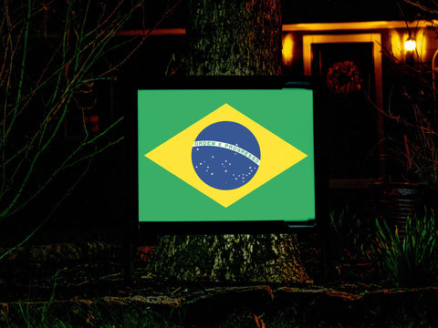 Flag Brazil Yardsy Sign