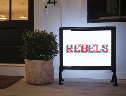 Mississippi Rebels White Yardsy Sign