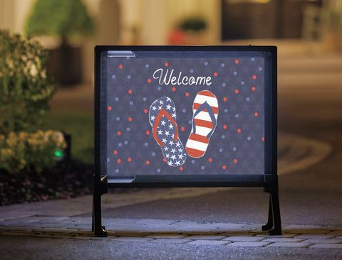 Welcome Patriot Yardsy Sign