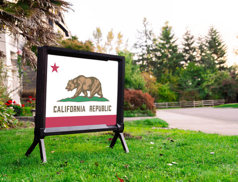 California State Flag Yardsy Sign