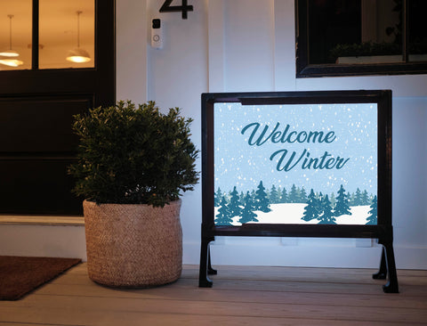 Welcome Winter Yardsy Sign