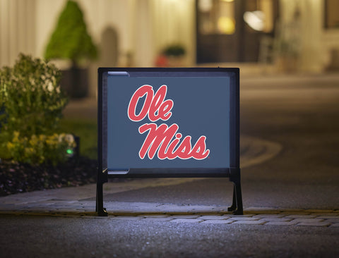 Mississippi Ole Miss Navy Yardsy Sign
