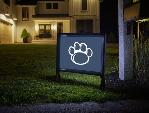 Penn State Paw Mark Navy Yardsy Sign