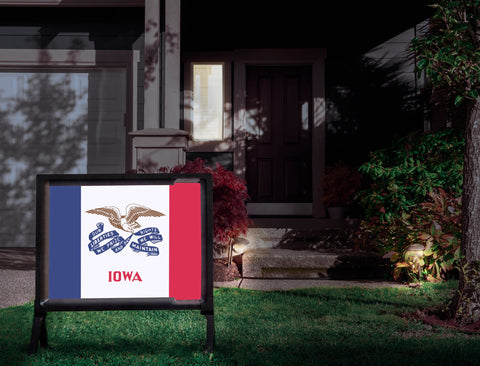 Iowa State Flag Yardsy Sign