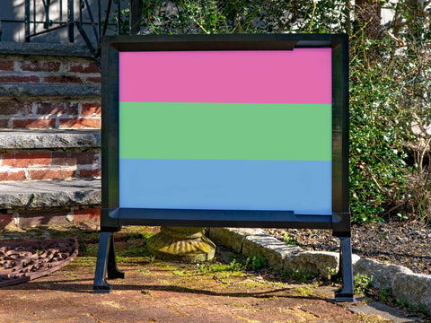 Polysexual Pride Flag Yardsy Sign