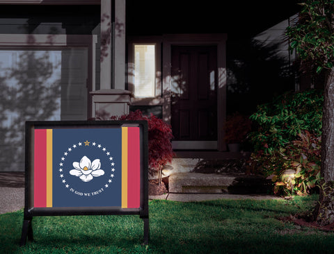 Mississippi State Flag Yardsy Sign