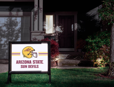 Arizona State Sun Devils Helmet White Yardsy Sign