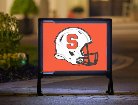 Syracuse Helmet Big Orange Yardsy Sign