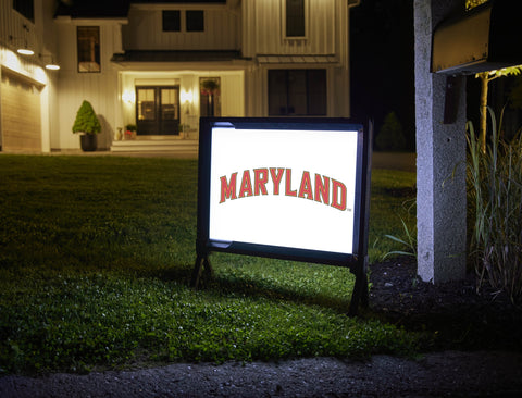 Maryland Wordmark White Yardsy Sign