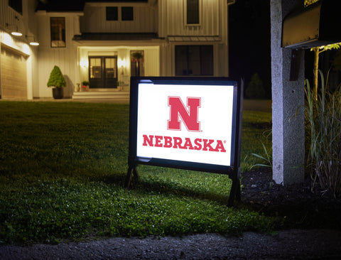Nebraska N Mark White Yardsy Sign