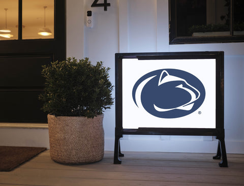 Penn State Lion Mark White Yardsy Sign