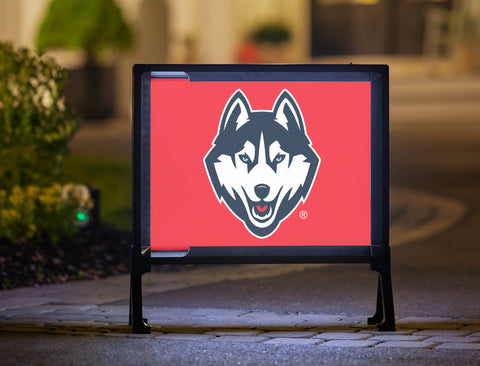 Huskies Color Block UConn Yardsy Sign